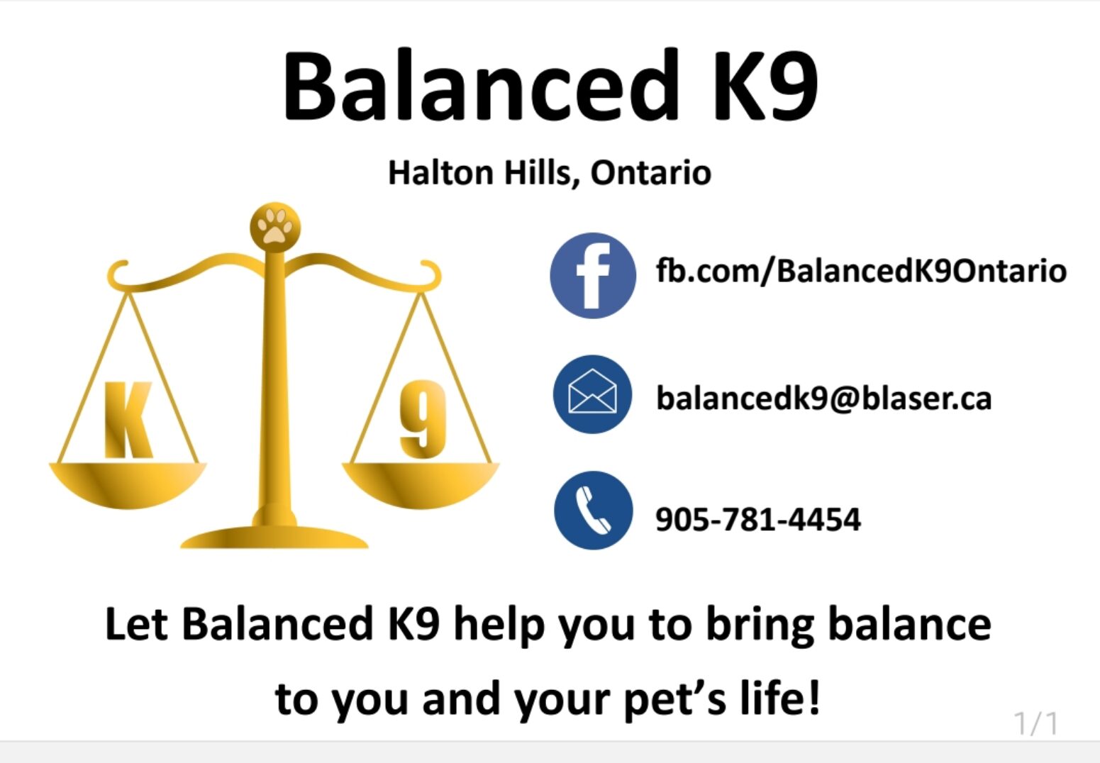 Balanced K9